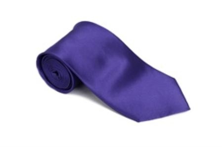Royalpurple 100% Silk Solid Necktie With Handkerchief Buy 10 of same color Tie For $25 Each-Men's Neck Ties - Mens Dress Tie - Trendy Mens Ties