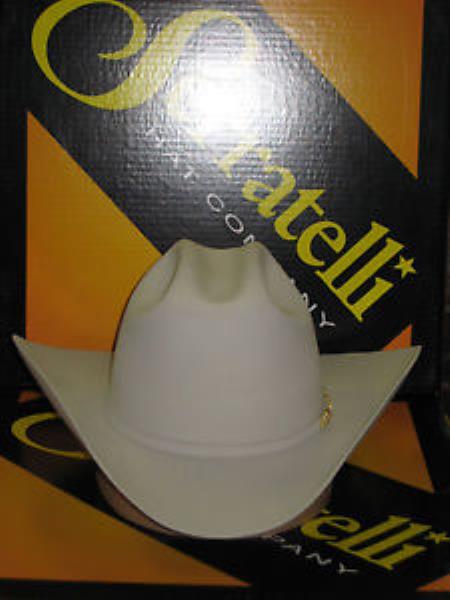 Tejana Serratelli Designer 100x El Comandant Platinum 4 Brim Western Cowboy Hat 