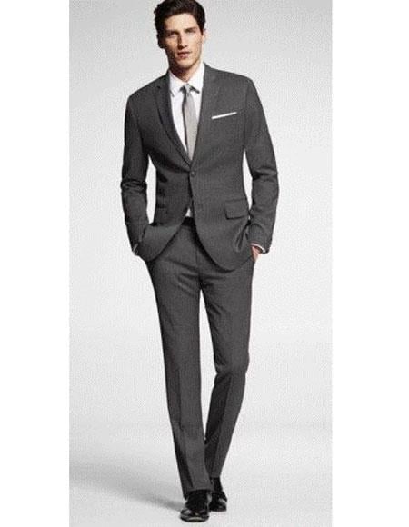 Men's charcoal suit grey tie Package Combo ~ Combination dea