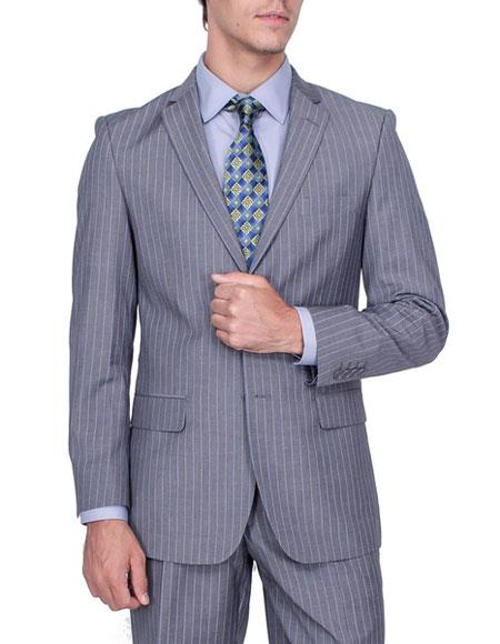 Giorgio Fiorelli Suit Men's Stripe Authentic Giorgio Fiorelli Brand suits Flat Front Pants