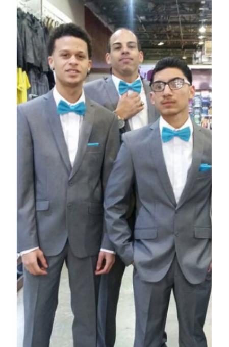 Call if not Text or Whatsup 3104300939 To Setup The Group - Call: 3104300939 Groom & Groomsmen Medium Grey ~ Gray Not Dark or Light Slim Fit Suit 2 Button Suit + Vest 