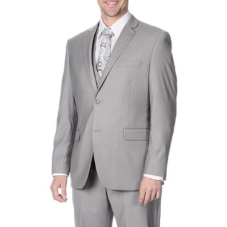 Light Grey Vested Cheap Priced Business Suits for Men