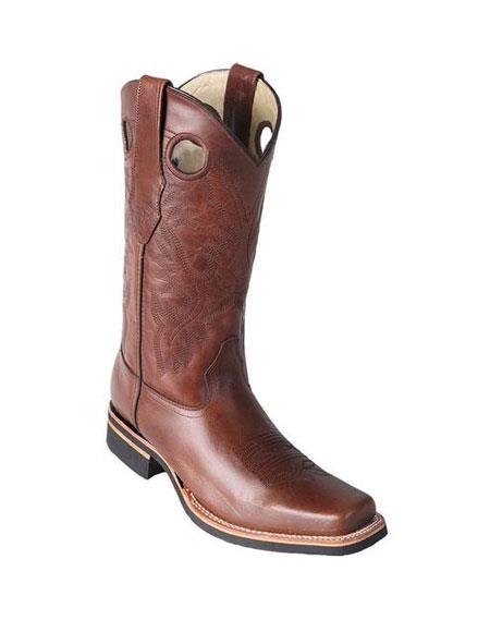 Men's Brown Double Stitched Welt Boots