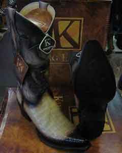 King Exotic Boots Tan Oryx Snip Toe Genuine Crocodile Western Cowboy Dress Cowboy Boot Cheap Priced For Sale Online 