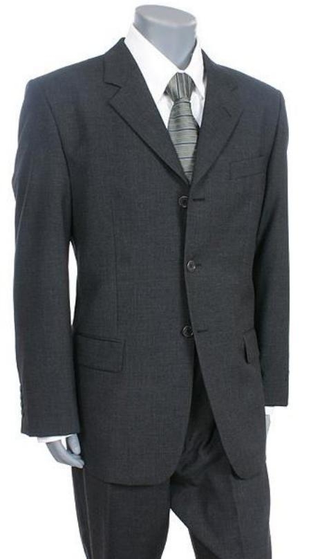 Charcoal Gray premier quality 3Three Buttons Style suit For Mens