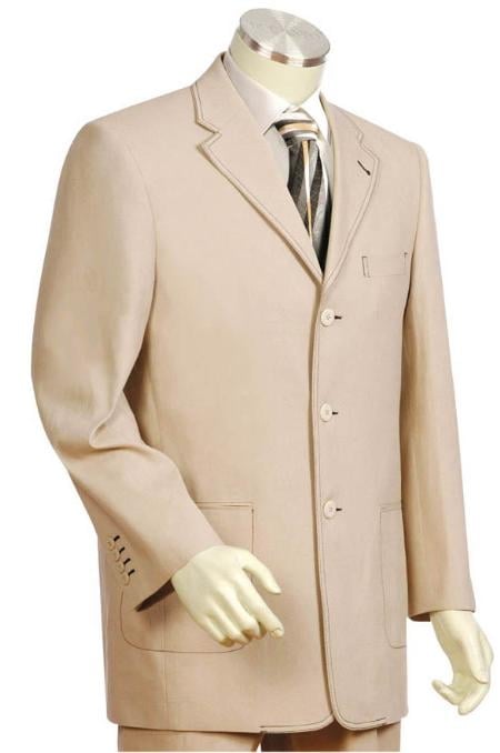 3 Button Brownpaper Men's Suit 