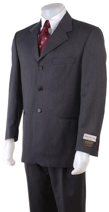 English Gray Double Vent Available in 2 or 3 Buttons Style Regular Classic Cut Super150's Wool Men's Cheap Priced Business Suits Clearance Sale