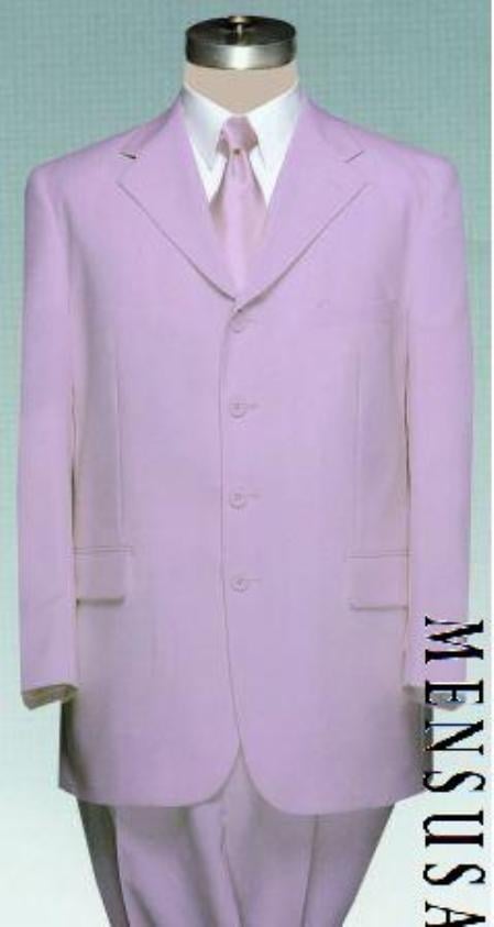 Beautiful Men's Lavender Dress With Pastel Smooth Soft Fabric (Available in 3 Button Style Jacket + Pants) 