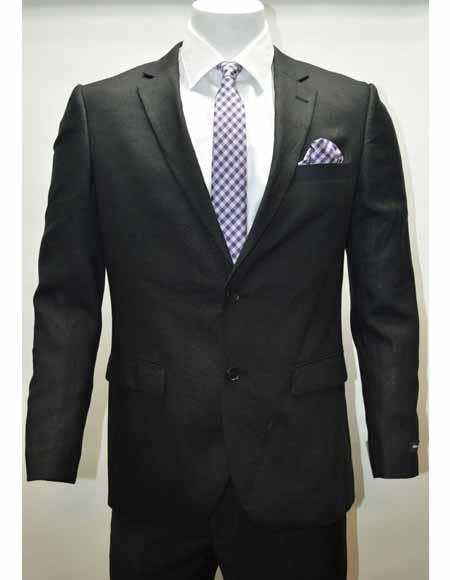 Style#-B6362 Men's Linen 2 Button Cheap Priced Designer Fashion Dress Casual Blazer For Men On Sale Side Vent Black Jacket Sportcoat Blazer