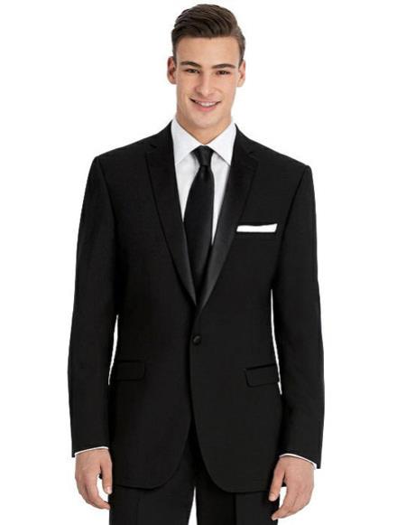 Men's Black best Suit buy one get one suits free slim fit Suit