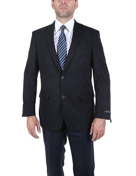 Style#-B6362 Men's Blue Modern Fit 2 Button Fashion Dress Casual Blazer