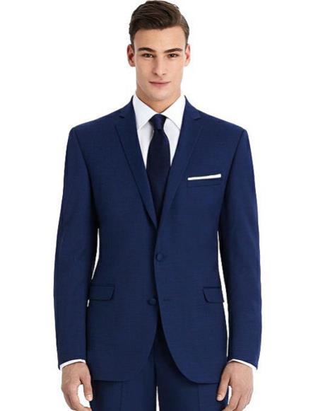 Men's Blue best Suit buy one get one suits free slim Suit