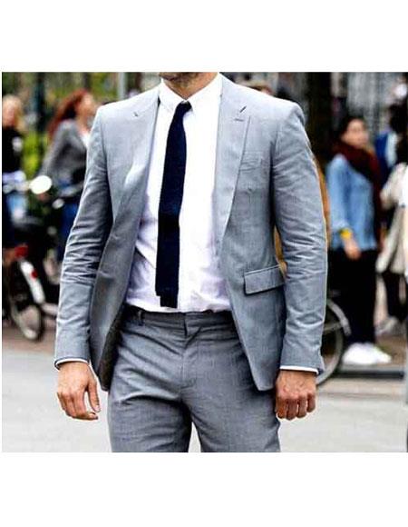 Men's Hitman Bodyguard Ryan Renolds  Grey 2 Button Fully Lined Suit