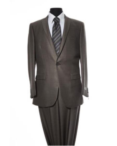 Men's Grey 2 Button 2 Piece Suit