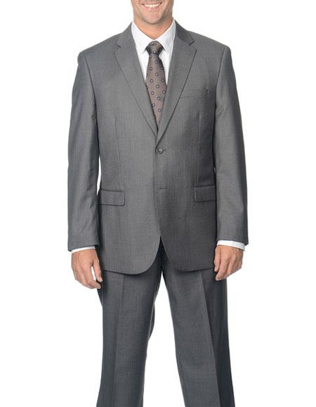 Brand: Caravelli Collezione Suit - Caravelli Suit - Caravelli italy Caravelli Men's  Double Vent Grey  2 Button Suit 