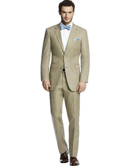 Men's khaki best Suit buy one get one suits free Suit 