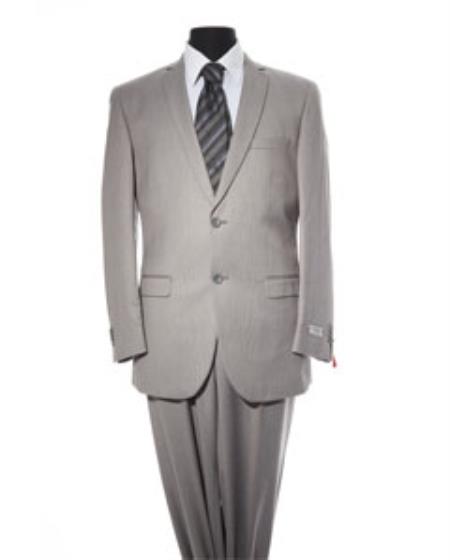 Men's Light Grey 2 Button 2 Piece Suit