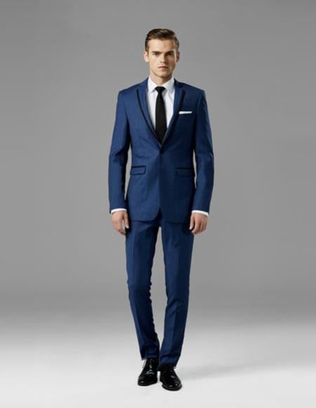 Navy Blue Suit - Navy Suit Mens Dark navy best Suit buy one get one suits free Suit