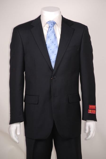 Super 140's Black ~Two-Button front-fish Cut without pleat Modern Fit Suits 2 Piece Cheap Priced Business Suits Clearance Sale For Men
