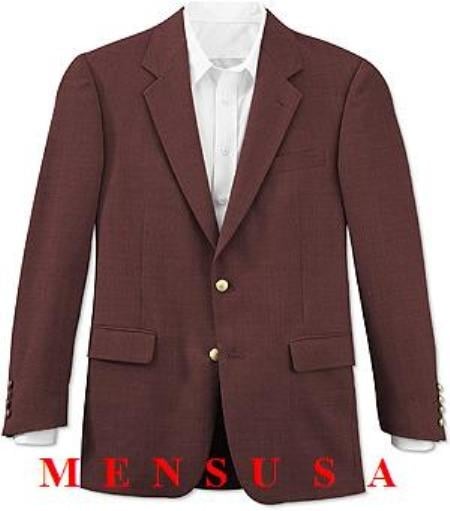 Style#-B6362 Dark Burgundy ~ Maroon Blazer~ Wine Color Designer Casual Cheap Priced Fashion Men's Wholesale Blazer Dress Jacket 2 Button Front 4 on Sleeves Fully Lined Metal Button (Men + Women) 