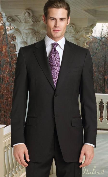 2pc 2 Button Charcoal Gray Super 150's With Hand Pick Stitch Suit