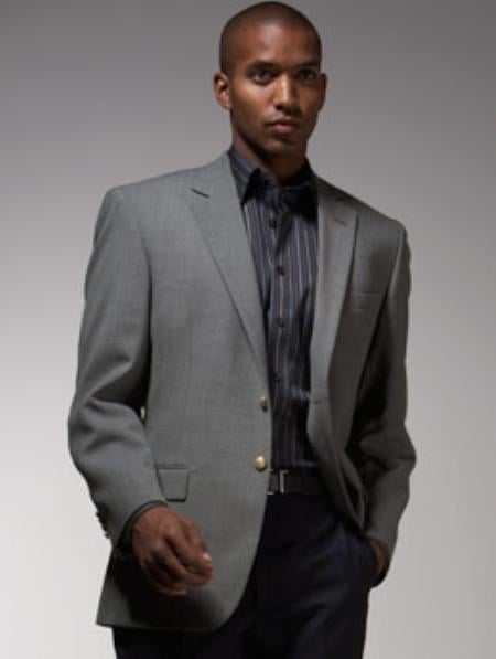 Style#-B6362 Men's 2 Button Cheap Priced Designer Fashion Dress Casual Blazer For Men On Sale Gray ~ Grey Sport Coat ~ Cheap Priced Unique Dress Blazer For Men Jacket For Men Sale ~ Jacket With Brass Buttons