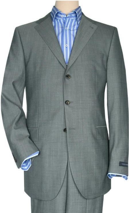 Mix and Match Suits Solid Light Gray Quality Suit Separates, Total Comfort Any Size Jacket&Any Size Pants 
