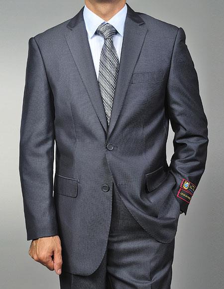 Giorgio Fiorelli Suit Men's Teakweave Two Buttons Authentic Giorgio Fiorelli Brand suits Flat Front Pants