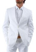  $988.99 Elegant Two Button Snow White Suit Authentic UMO Cllezion Now On Sale $139