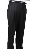 SKU#FP0268 Black, Parker, Pleated Pants Lined Trousers 100% Worsted Wool $99