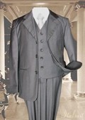 SKU#GV7882 Charcoal 3pc Solid Suit With Vest For Kids $99