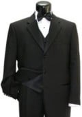  SKU# LQ632 Fabrini Tuxedo Shirt & Bow tie + Vest + premier quality italian fabric Super 150 Wool Tuxedo Suit $229