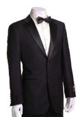SKU#SL3748 Giorgio Fiorelli Tuxedo - Super 150's Fabric Black $159