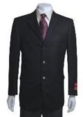 SKU#MO551 Jacket/Blazer 3 Button Vented in Black Basketweave $139