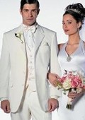 SKU# OHM763 Lorioano Ivory~Off White Cream Men's Notch Laple Tuxedo single breast Tuxedo Dress Suit
