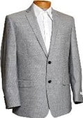 Mens Black & White Tweed houndstooth 2 Button Designer Sports Jacket