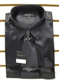 Satin Dress Shirt/Tie