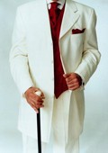 SKU# YRH295 Off White Tuxedo Fashion Men's Suits