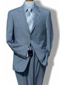 SKU#HX7122 R&H 2 Button Side Vents Jacket With Flat Front Pants Super 150 Wool Suit Seperate $139