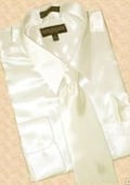 Satin Dress Shirt/Tie