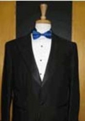 SKU#GB711 Single Button Peak lapel Black Tuxedo $149