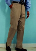 SKU#YU511 PA-100 Tan premeier quality italian fabric Flat Front Mens Wool Dress Pants Hand Made Relax Fit $69