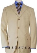 SKU#SP4 Solid Tan~Beige Quality Suit Separates, Total Comfort Any Size Jacket&Any Size Pants $239