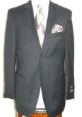Navy Extra Fine Poly-Rayon-Wool Feel Tone on Tone Summer Light Weight Fabric Suit $129
