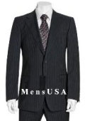 Muted Mini Pinstripe 140's Wool 2 Button Pleated Pants non back vent coat style coat $199