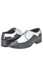 SKU#CN5277 Mens Black White Dress Shoes