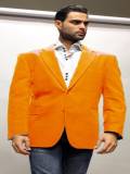 Men's Orange Blazer