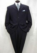 SKU QBW101 1295 Tsk6 Darkest Navy Blue Wool 3 Buttons Style Italian Mens Suits LIQUID NAVY BLUE 