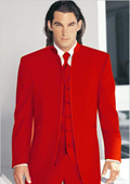 Red tuxedo jacket