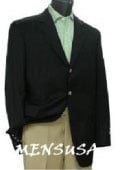 SKU# ZD3 3 Button Patterned Wool Blazer With Metal Buttons $159